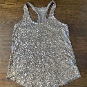 Express sequin tank top